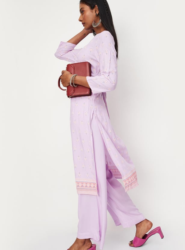Women Printed Kurta with Palazzos