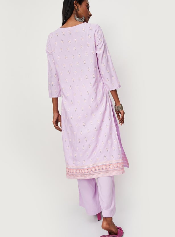 Women Printed Kurta with Palazzos