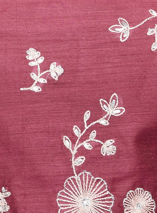 Women Striped Pre-Stitched Saree and Blouse