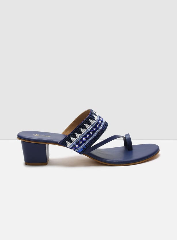 MAX Women Embellished Block Heel Sandals