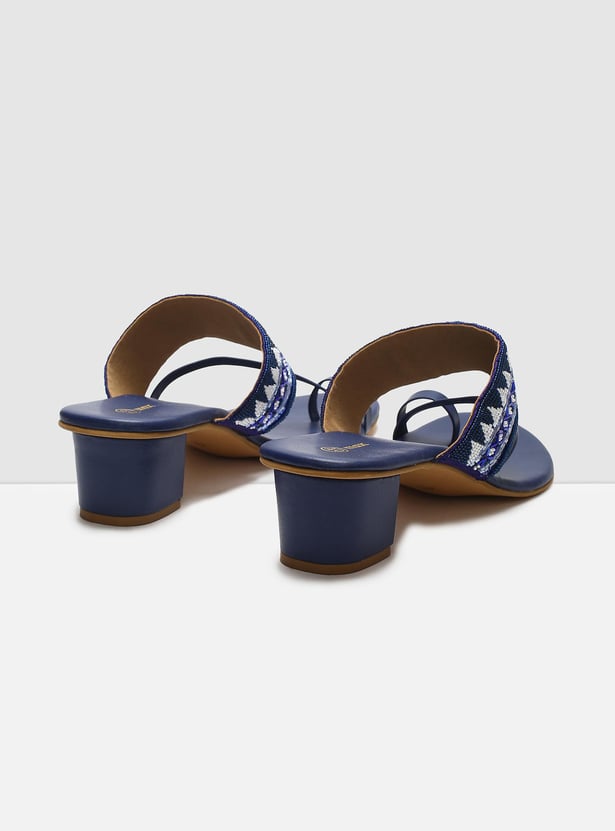 MAX Women Embellished Block Heel Sandals