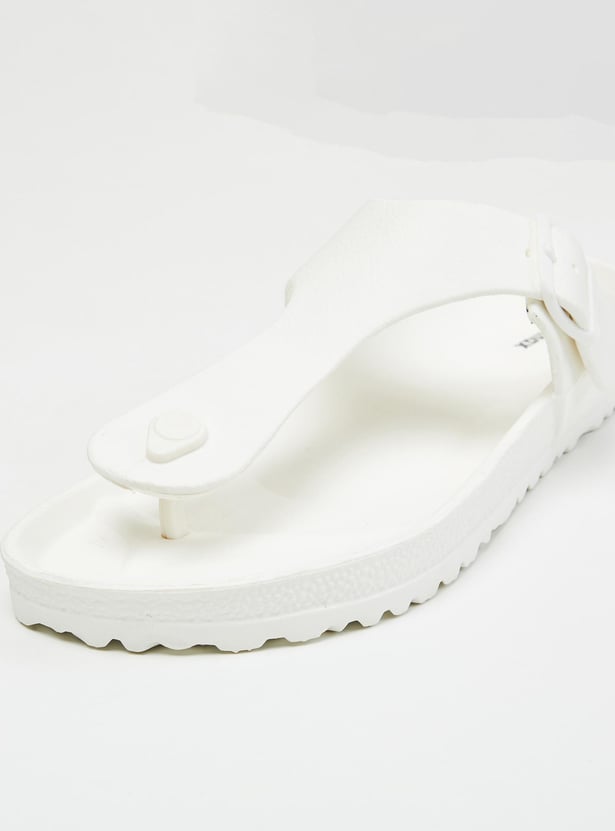 Men Solid Slip-On Sandals