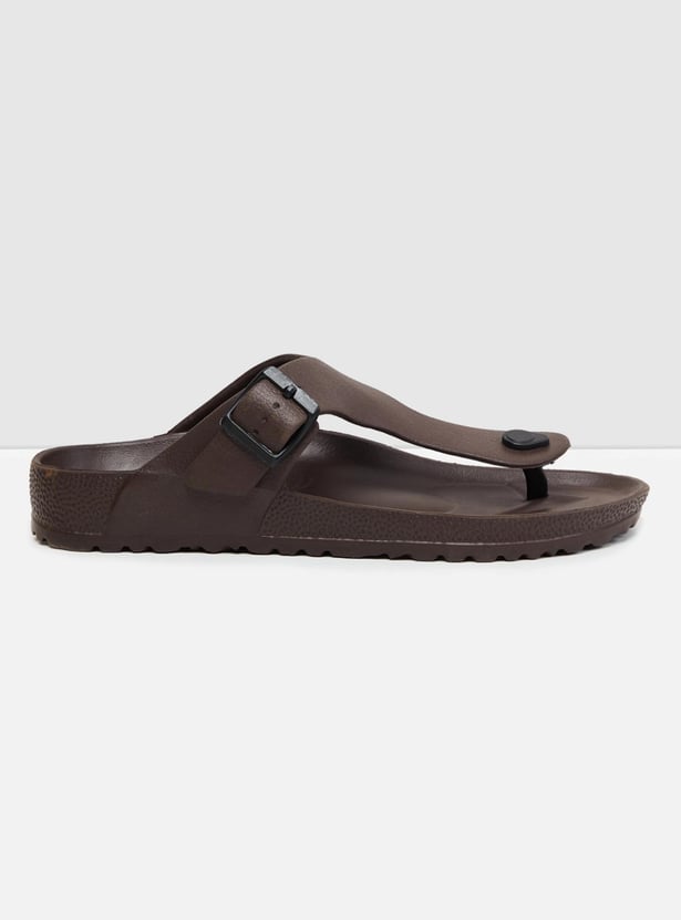 Men Solid Slip-On Sandal