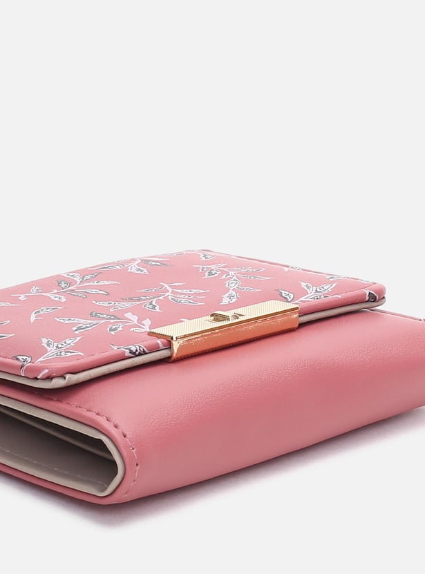 Women Floral Printed Bi-Fold Wallet