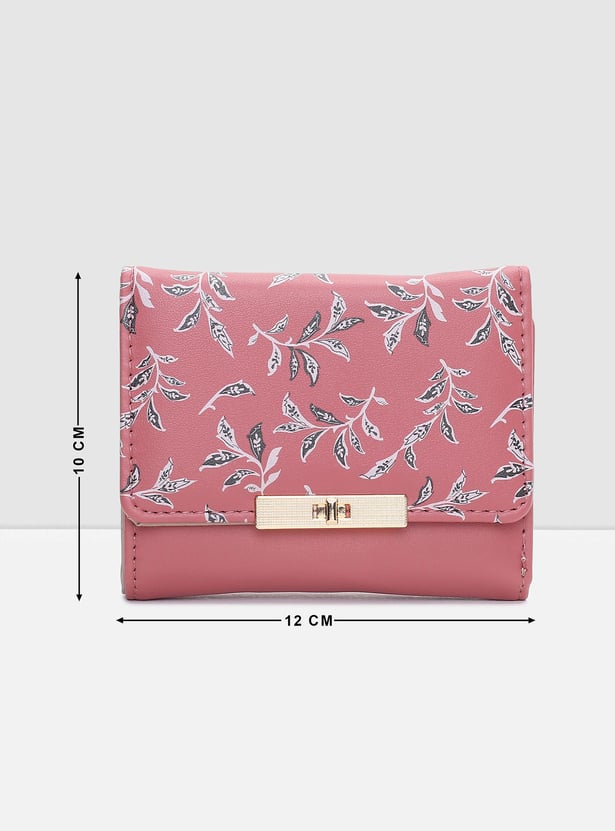 Women Floral Printed Bi-Fold Wallet