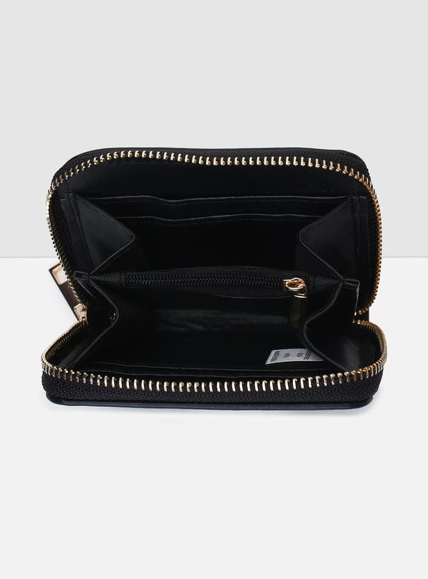 Women Colourblocked Zip-Around Wallet