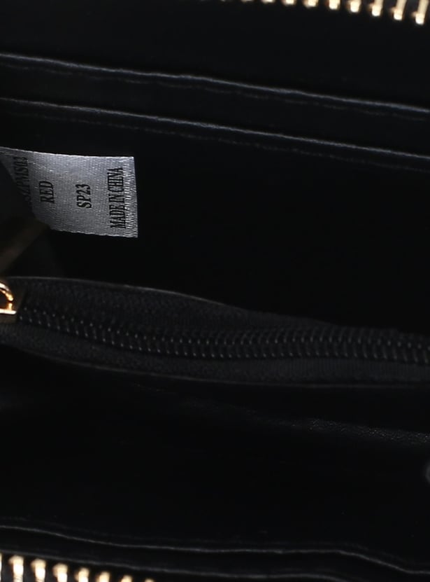 Women Colourblocked Zip-Around Wallet