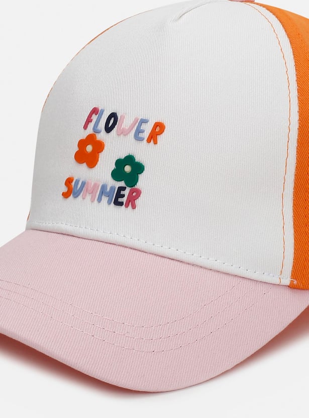 Girls Colourblock Baseball Cap