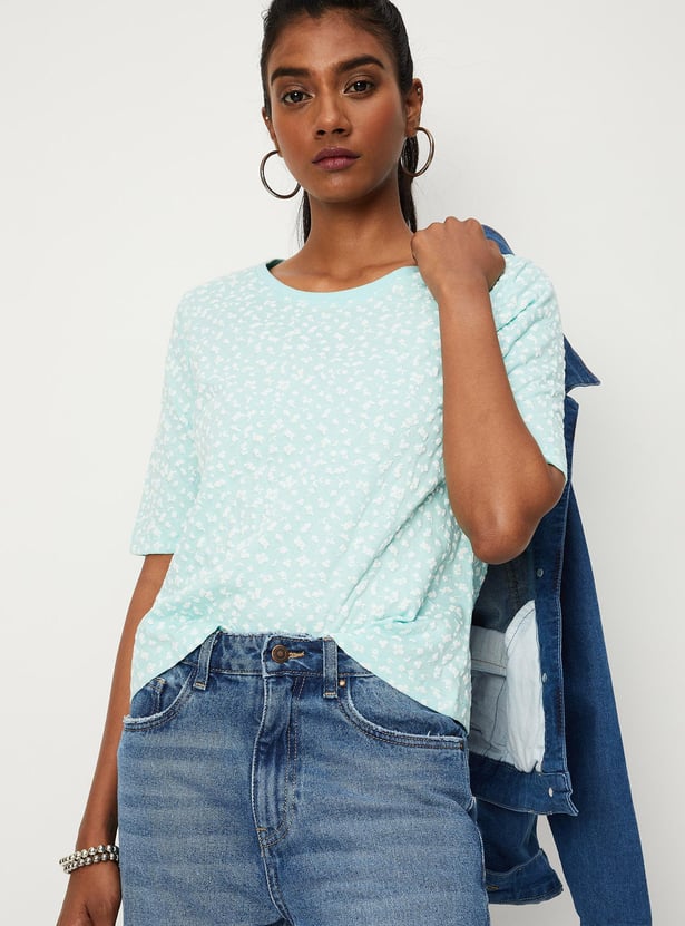 Women Floral Embossed Top