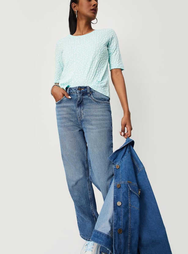 Women Floral Embossed Top
