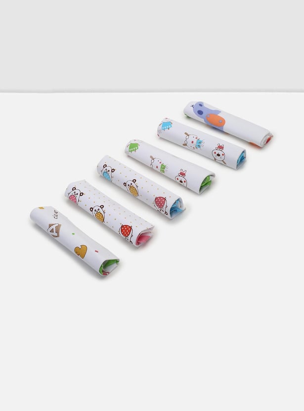 Kids Printed Handkerchief - Pack of 6