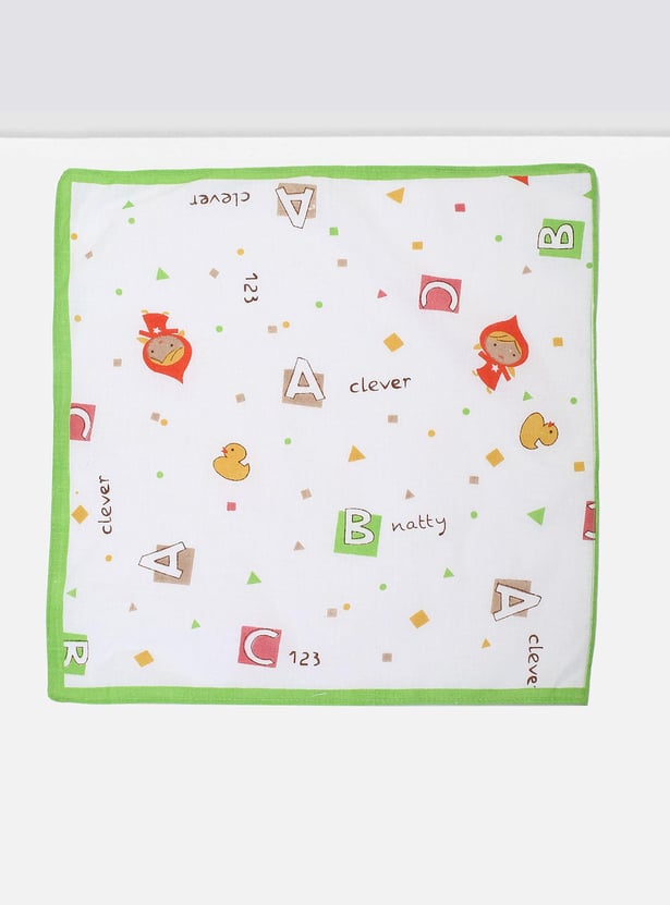 Kids Printed Handkerchief - Pack of 6