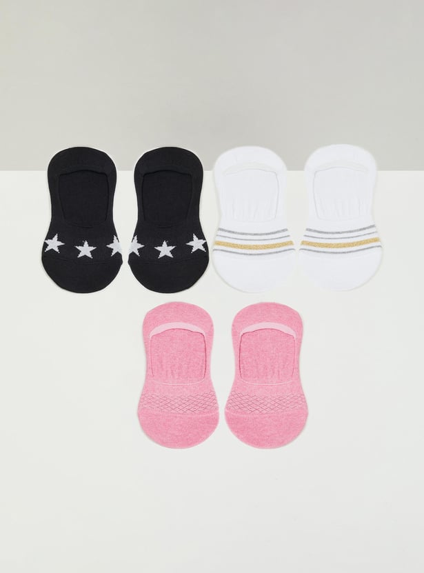 Women Assorted Low-Cut Socks - Pack of 3
