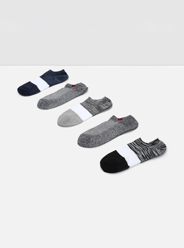 Men Assorted Ankle-Length Socks - Pack of 5