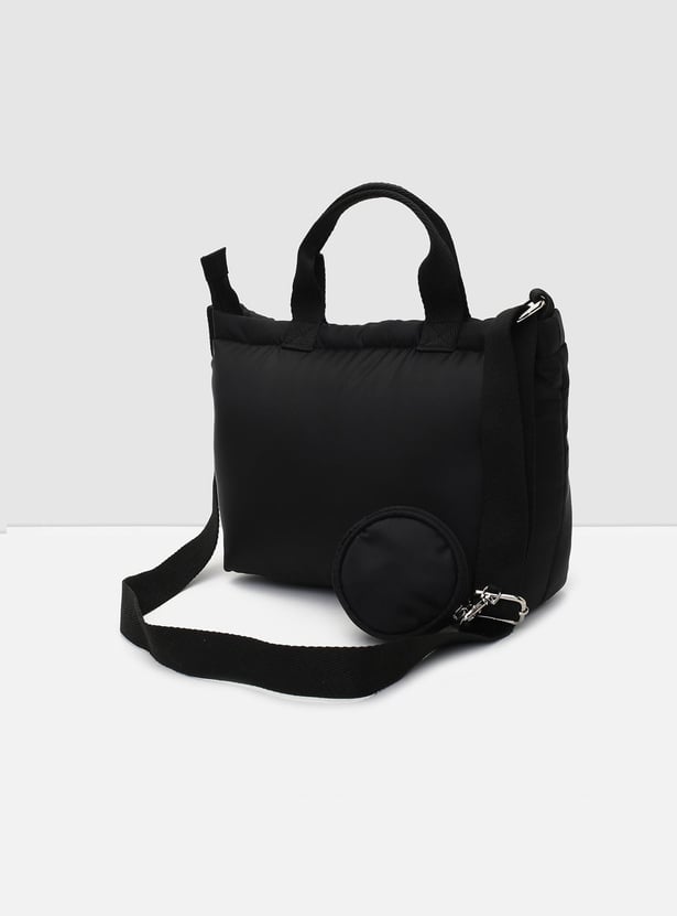 Women Solid Sling Bag with Pouch