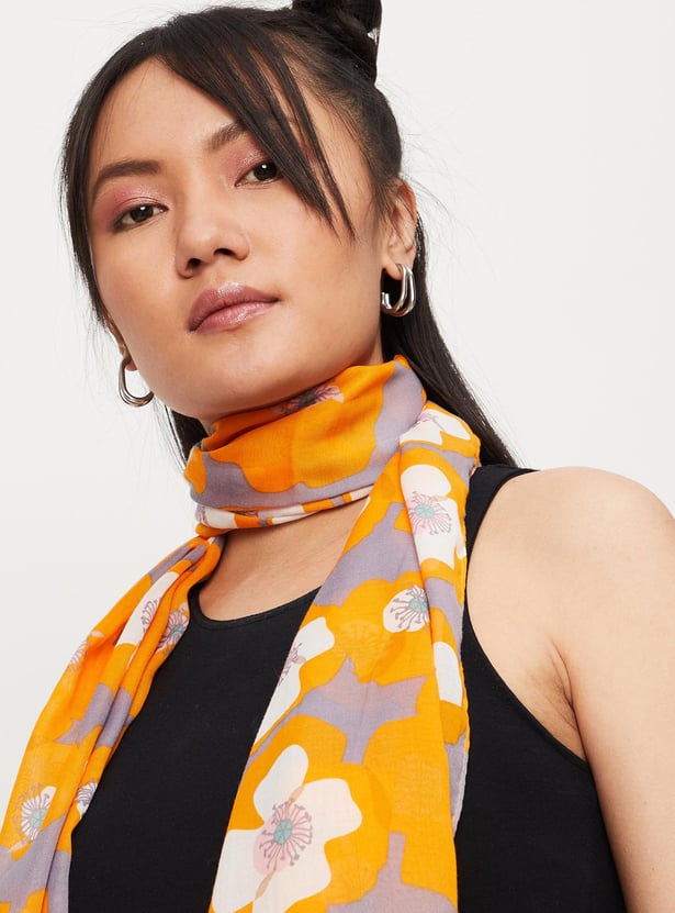 Women Floral Printed Scarf