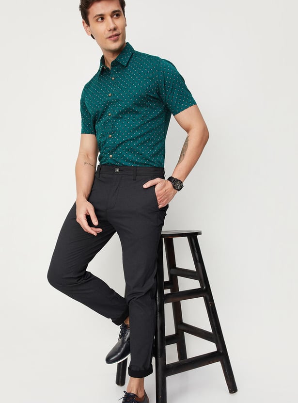 Men Printed Slim Fit Casual Shirt