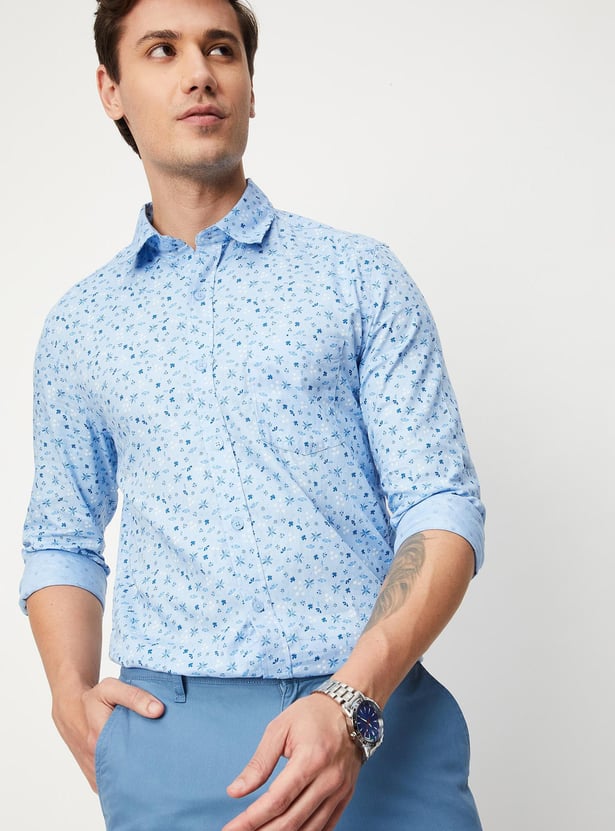 Men Printed Slim Fit Casual Shirt