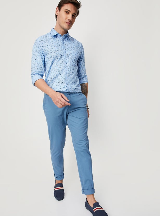 Men Printed Slim Fit Casual Shirt