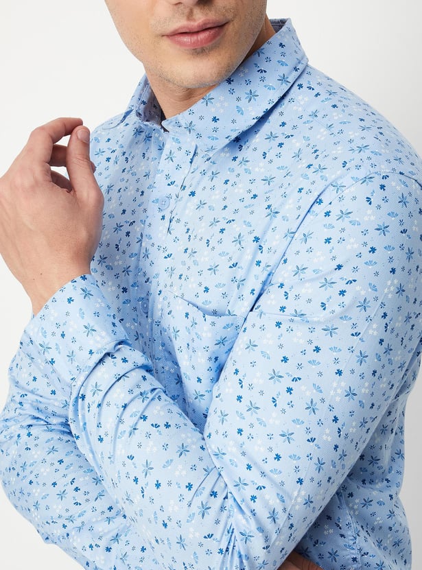 Men Printed Slim Fit Casual Shirt