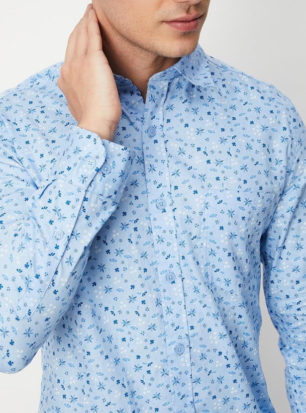 Men Printed Slim Fit Casual Shirt
