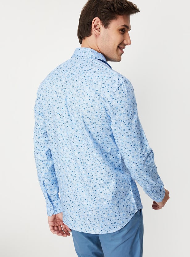 Men Printed Slim Fit Casual Shirt