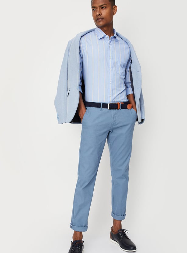 Smart casual blue pants on sale