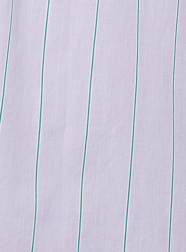 Men Striped Slim Fit Smart Casual Shirt