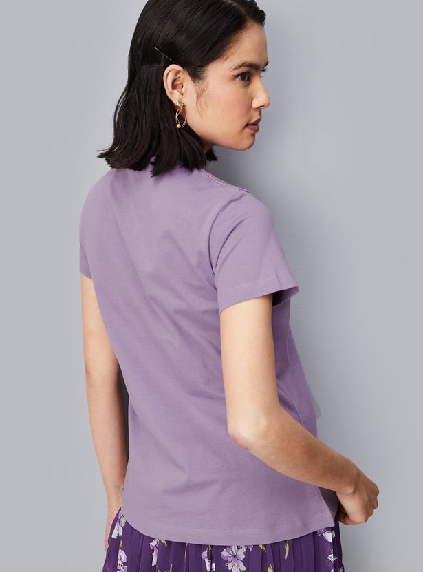 Women Smocked Yoke Top