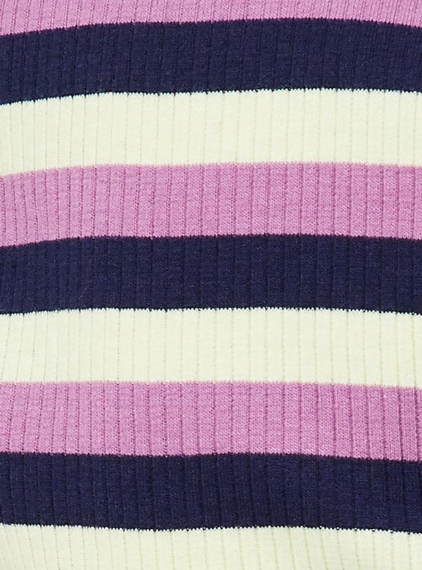Women Striper Knit T-shirt