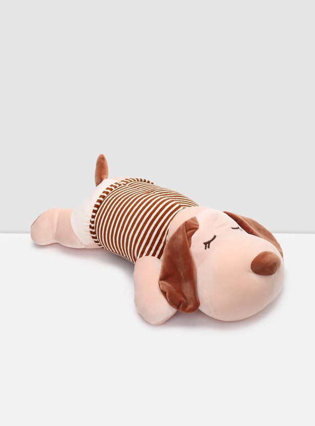 Kids Striped Dog Cushion Soft Toy