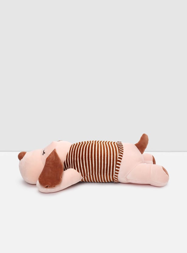 Kids Striped Dog Cushion Soft Toy