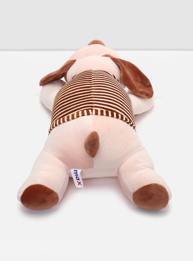 Kids Striped Dog Cushion Soft Toy