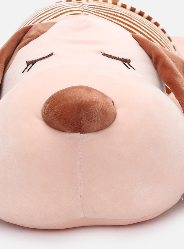 Kids Striped Dog Cushion Soft Toy