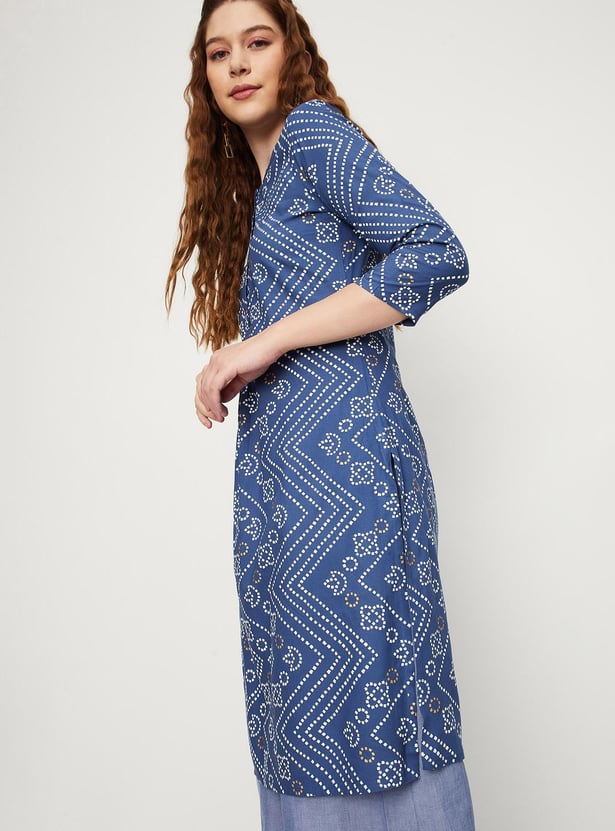 Women Printed Straight Kurta