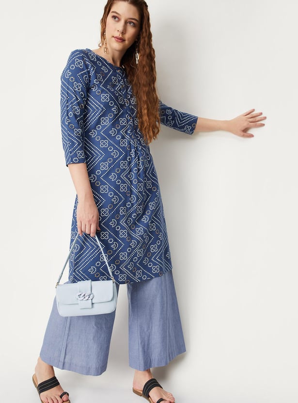 Women Printed Straight Kurta