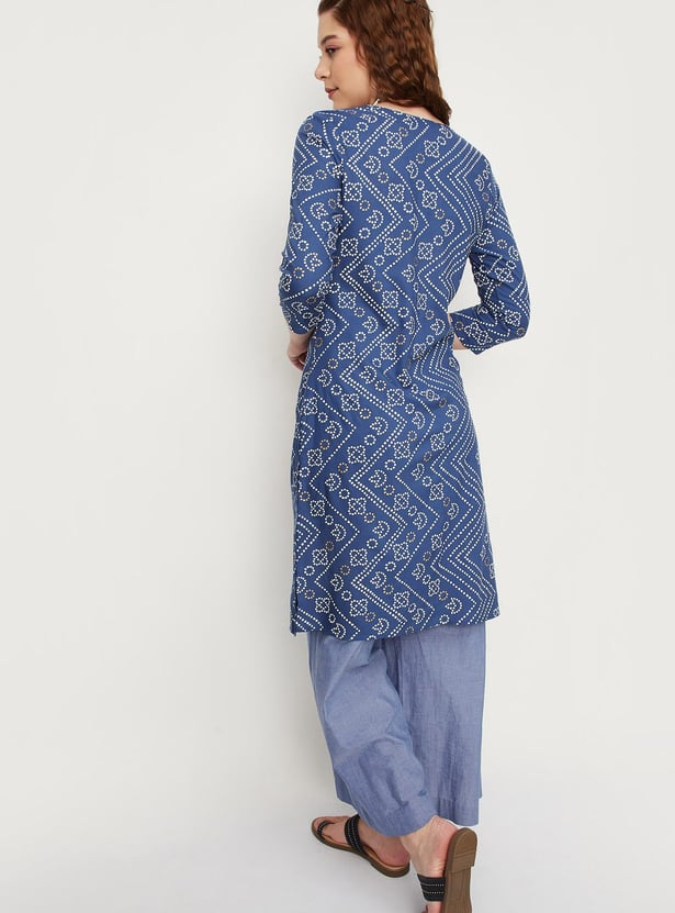 Women Printed Straight Kurta