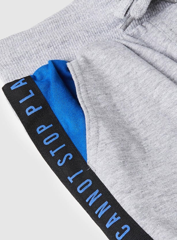 Boys Full-Length Joggers with Side Taping