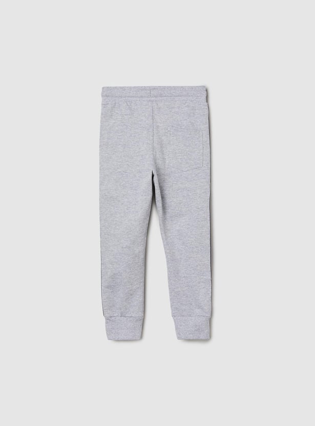 Boys Full-Length Joggers with Side Taping