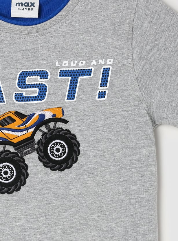 Boys Graphic Printed Knit T-shirt