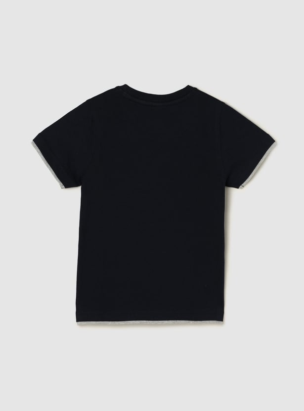 Boys Graphic Printed Knit T-shirt