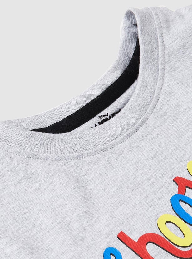 Boys Mickey Mouse Printed T-shirt