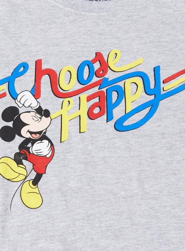 Boys Mickey Mouse Printed T-shirt