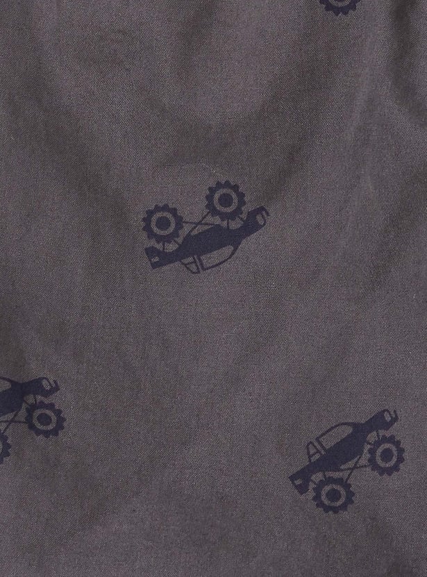 Boys Printed Cotton Joggers
