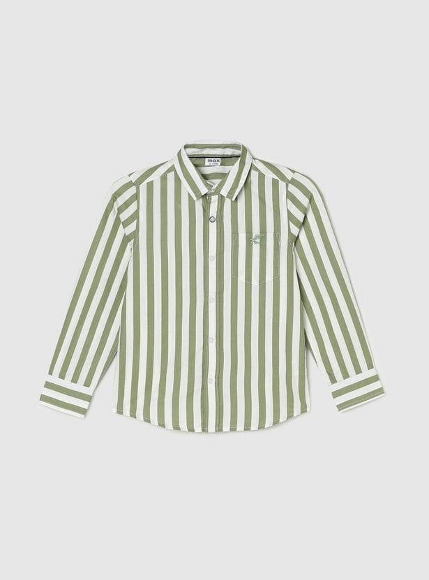 Boys Striped Long Sleeve Shirt
