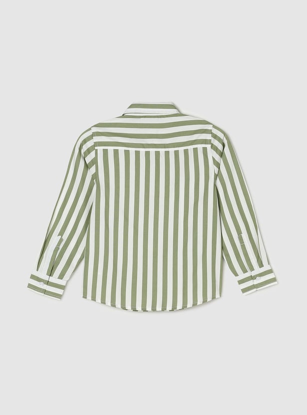 Boys Striped Long Sleeve Shirt