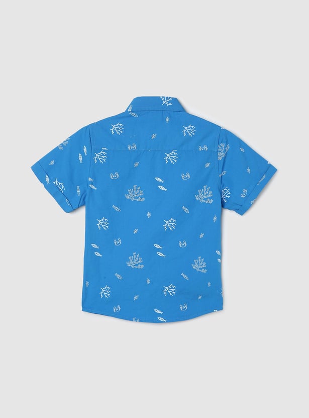 Boys Printed Short Sleeve Shirt
