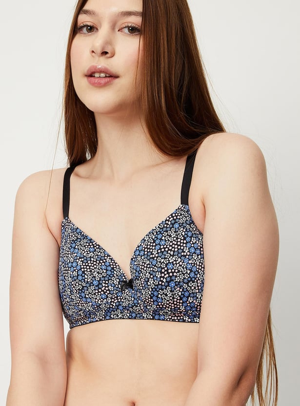 Women Printed Padded Non-Wired Bra