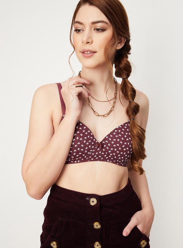 Women Printed Padded Non-Wired Bra