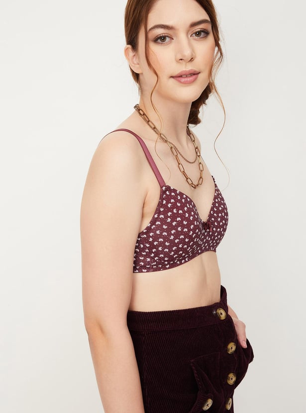 Women Printed Padded Non-Wired Bra